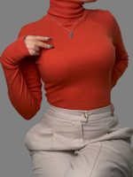 کراپ یقه اسکی آستین انگشتی