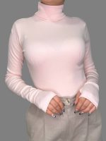 کراپ یقه اسکی آستین انگشتی