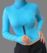 کراپ آستین‌بلند پایین زیپدار