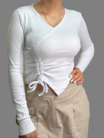 کراپ آستین بلند دخترانه اسپرت و شیک گتر کد 1078