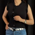 کراپ تاپ‌ چین دار دخترانه کد 1092