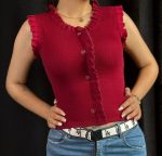 کراپ تاپ‌ چین دار دخترانه کد 1092