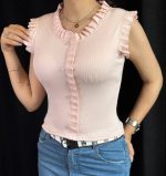 کراپ تاپ‌ چین دار دخترانه کد 1092