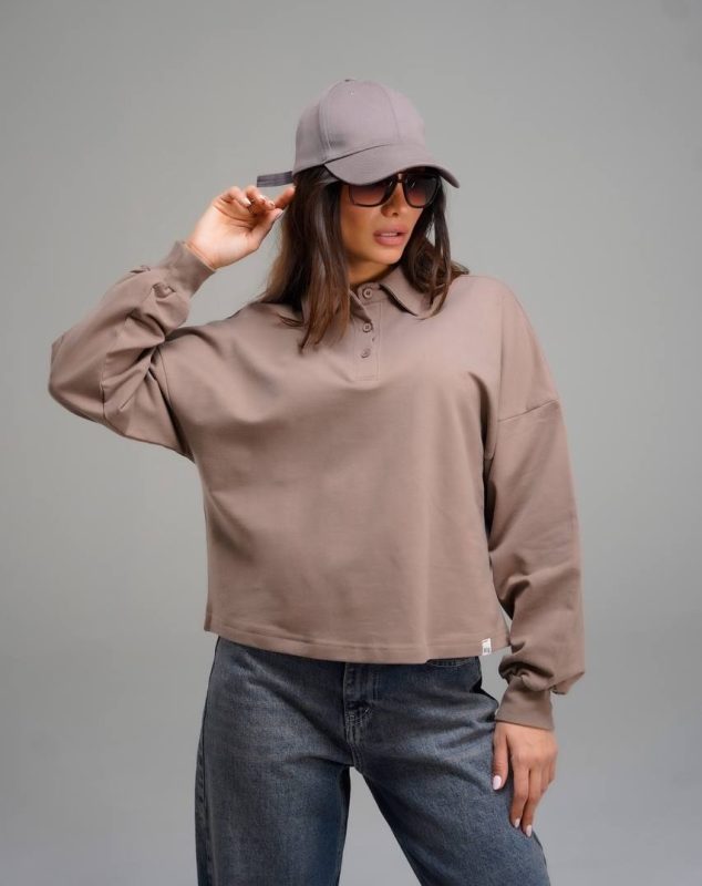 کراپ آستین بلند دخترانه مجلسی