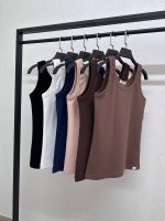 تاپ زنانه رکابی یقه گرد ساده کد 1126