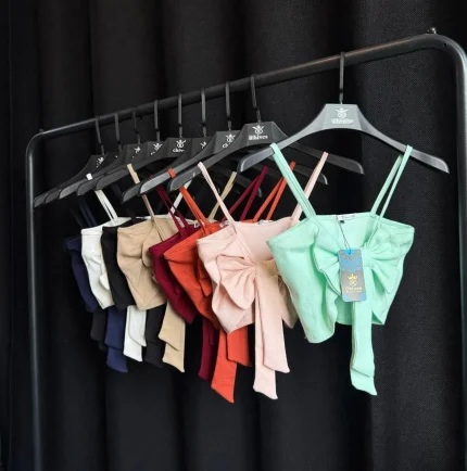 تاپ زنانه پاپیونی کد 1124