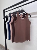 تاپ زنانه رکابی یقه گرد ساده کد 1126