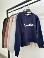 کراپ زنانه طرح Breathe کد 1119